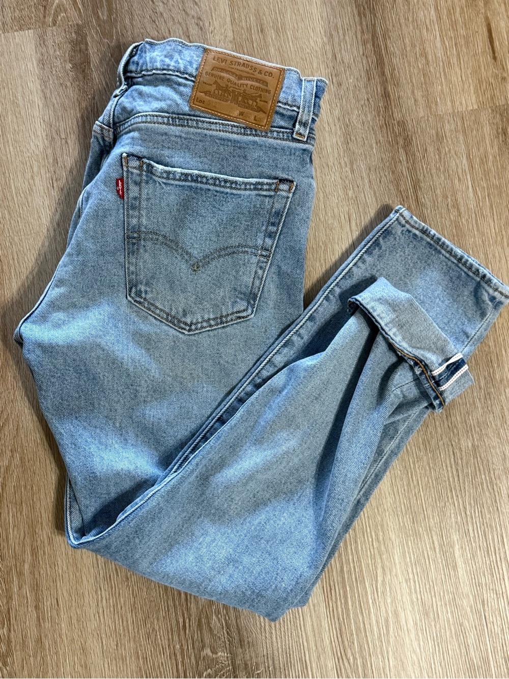 Levi's Selvedge 511 Denim Slim Fit Men's Jeans Light Wash Size 32x30 Button Fly